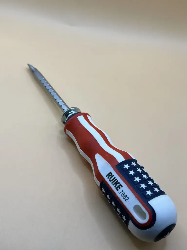 Double headed USA coloured screwdriver