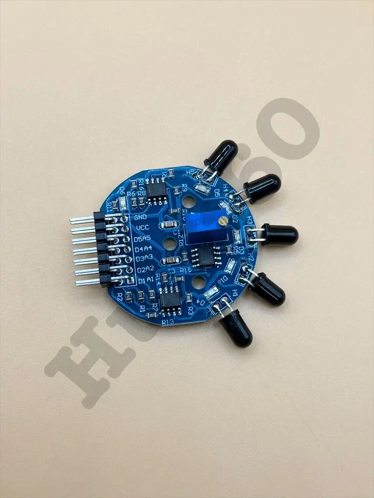 Five way flame sensor