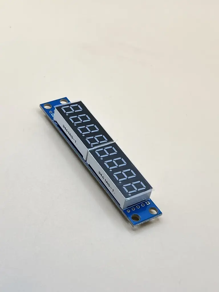 Max7219 dual 4 digit seven segment display module