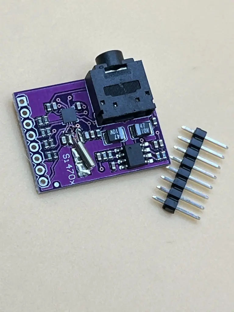 MCU-470 Si4703 FM tuner development board