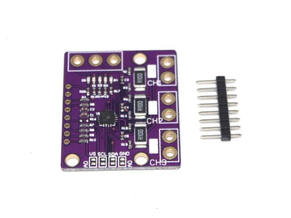 MCU-3221 INA3221 Three-Channel Power Monitor Module