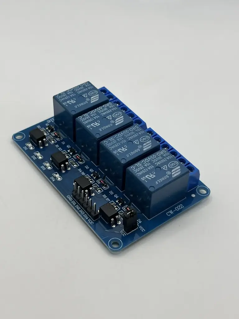 4-Channel Relay Module – 5V DC, Opto-Isolated Inputs, 10A 250VAC/30VDC