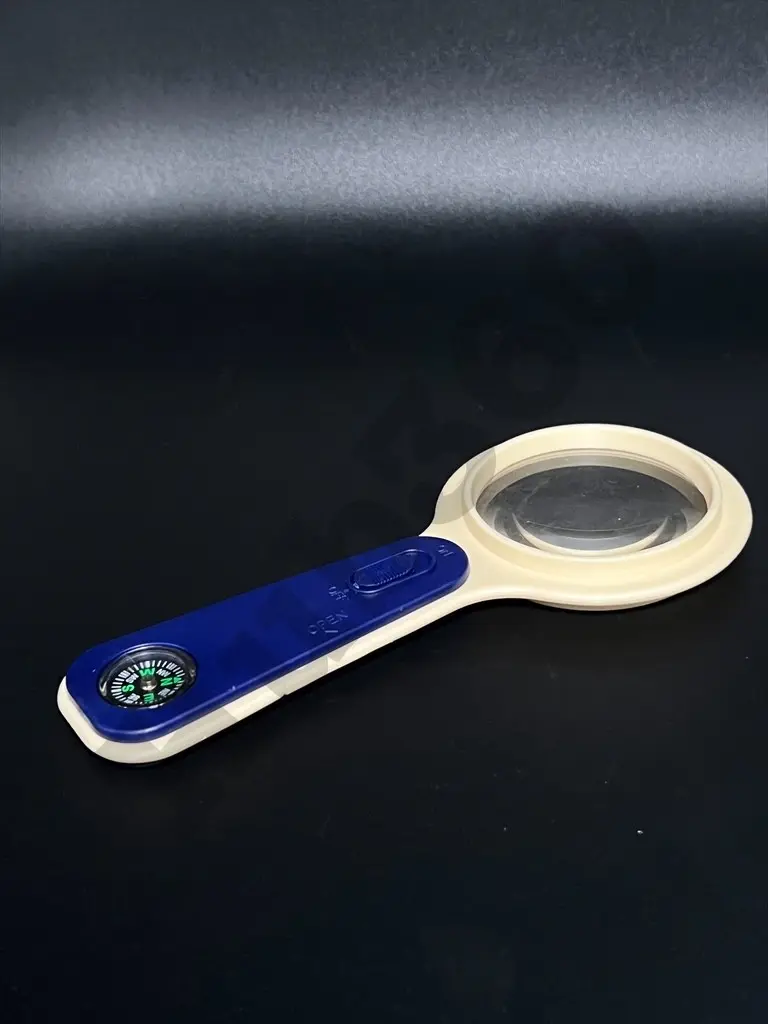 Big magnifying glass with light