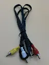 3.5mm jack to 3 AV output cable